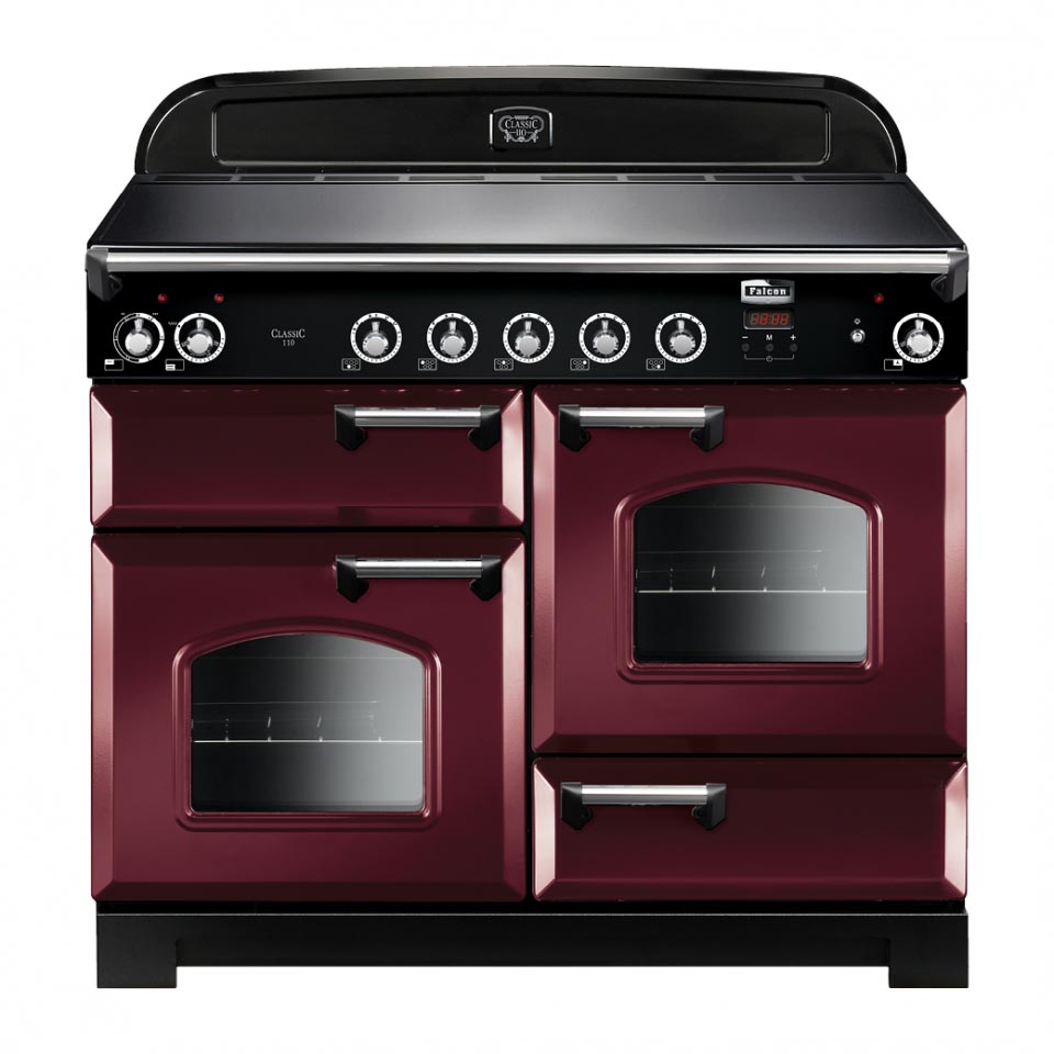 Falcon Classic 110cm Induction Oven cranberry