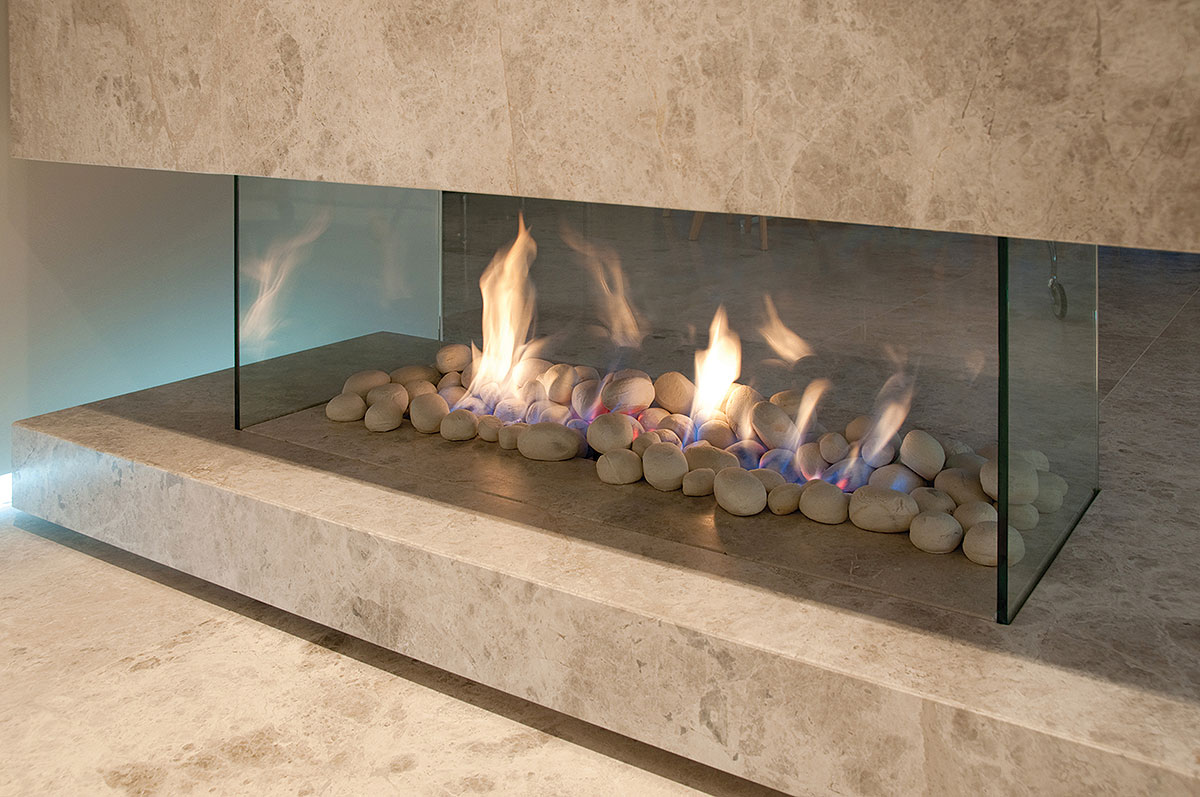 Real Flame Gas Fireplace Pure Vision