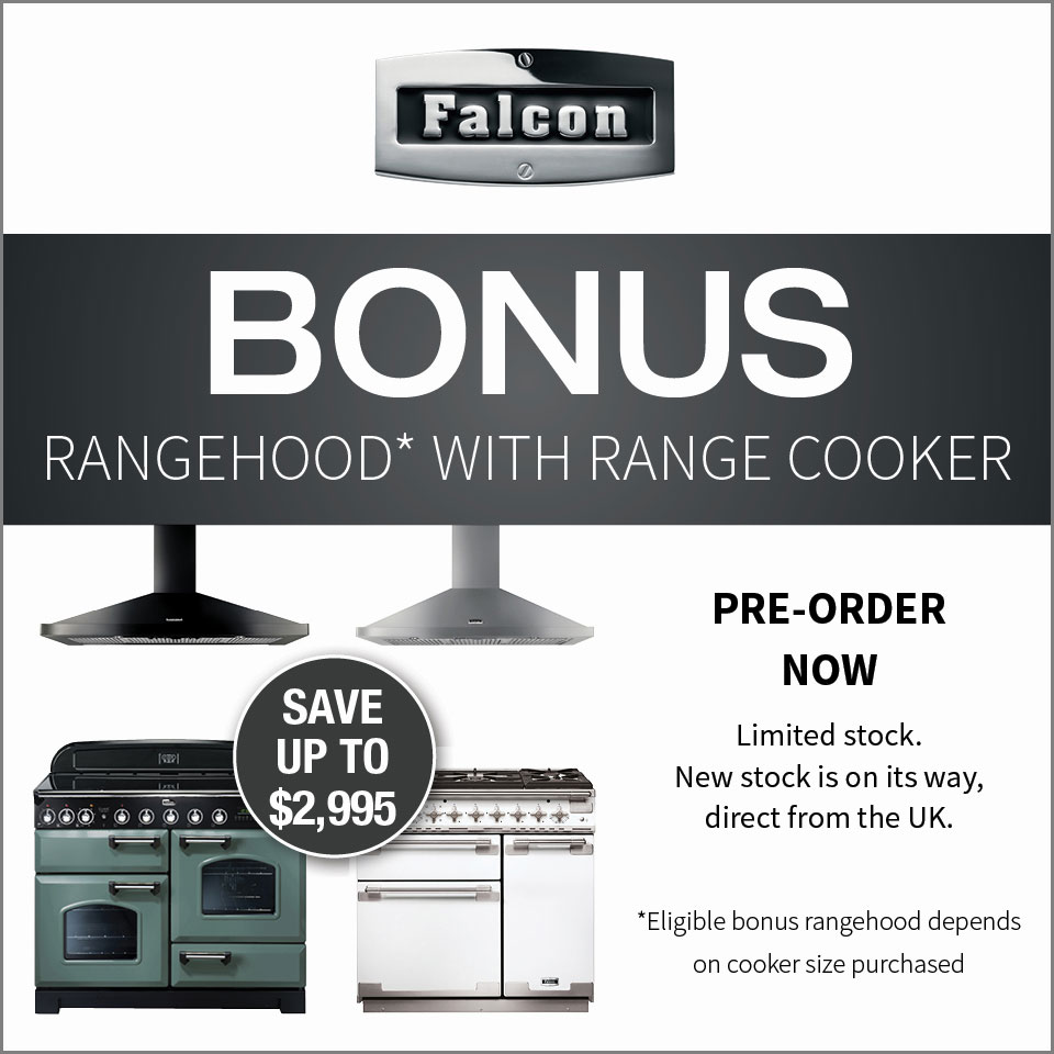 Falcon Oven Sale - Bonus Rangehood With Falcon Cooker